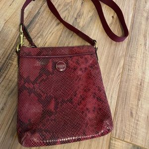 Coach Crossbody Burgundy Purse